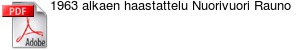 1963 alkaen haastattelu Nuorivuori Rauno