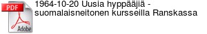 1964-10-20 Uusia hyppji - suomalaisneitonen kursseilla Ranskassa