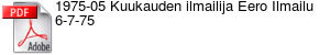 1975-05 Kuukauden ilmailija Eero Ilmailu 6-7-75