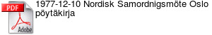 1977-12-10 Nordisk Samordnigsmte Oslo pytkirja