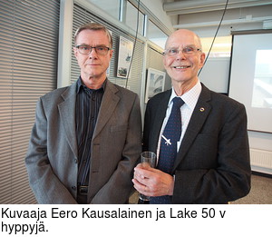 Kuvaaja Eero Kausalainen ja Lake 50 v hyppyj.